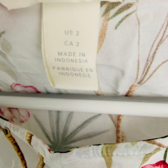 🐆🌿H&M 2US Cream Green Savana Dress 🐆🌿 - Picture 3 of 7